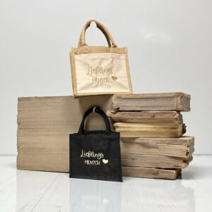 Jute-Geschenktasche "Lieblingsmensch"